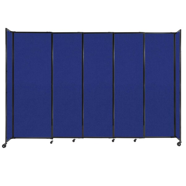 StraightWall Sliding Portable Partition 11'3" x 7'6" Royal Blue Fabric